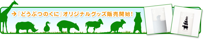 『どうぶつのくに』オリジナルグッズ販売開始！